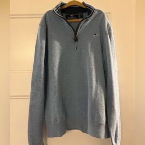 Vineyard Vines Boys Light Blue Zip-Up Sweater Size S 8-10